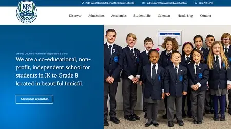 Kempenfelt Bay School website thumbnail