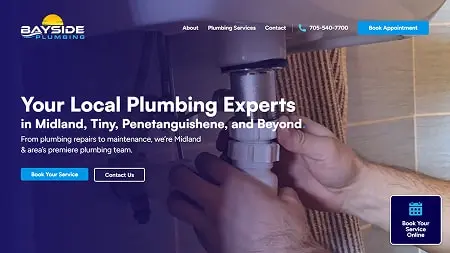 Bayside Plumbing website thumbnail